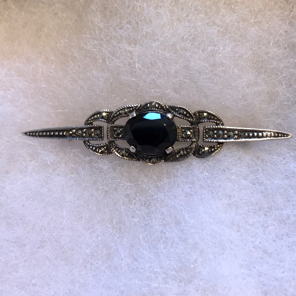 Beautiful Vintage Marcasite Brooch